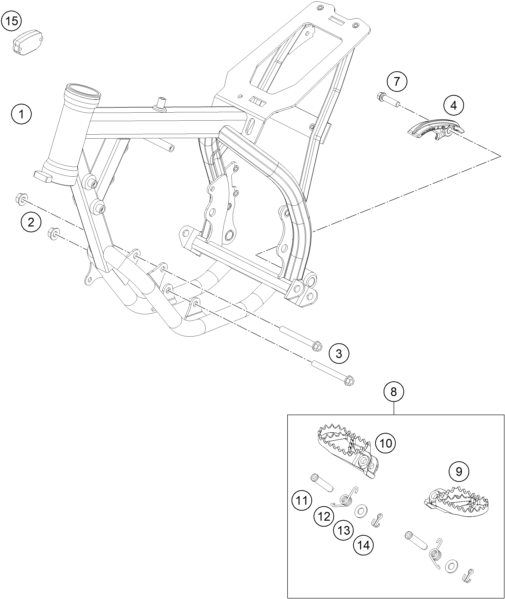 CADRE POUR 50 SX MINI 2022 EU