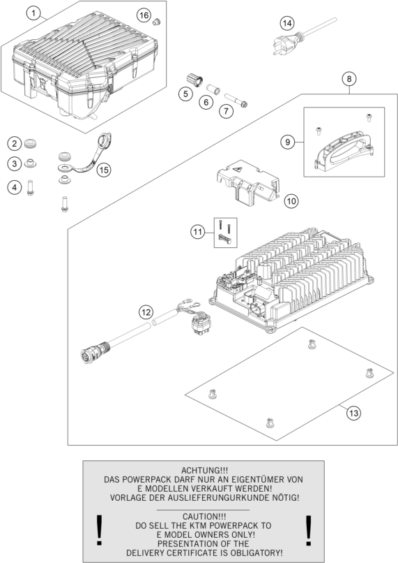 BATTERIE POUR SX-E 3 2023 (EU)