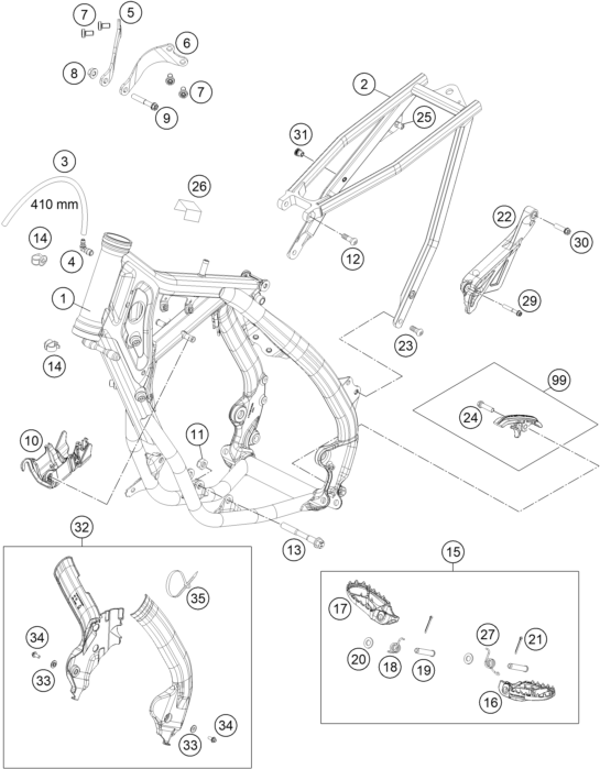 CADRE POUR 85 SX 1714 2020 EU