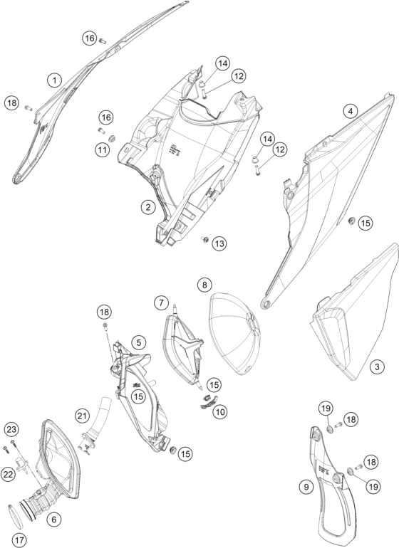 FILTRE A AIR POUR 150 EXC 2023 (EU)