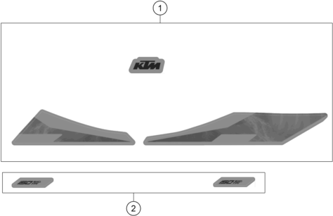 KIT DECO POUR 150 EXC TPI 2020 EU