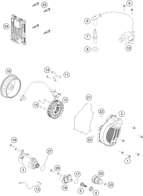 SYSTEME DE ALLUMAGE POUR 150 EXC 2023 EU