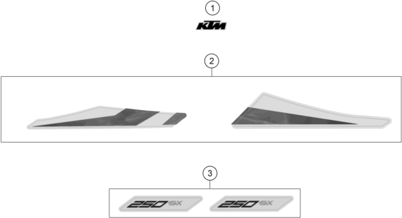 KIT DECO POUR 250 SX 2020 EU
