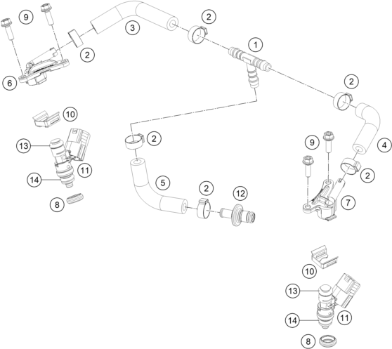 DISTRIBUTEUR DE CARBURANT POUR 300 EXC 2023 (EU)