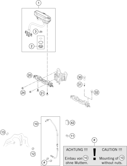 INSTRUMENTS SYSTEME DE VERROUILLAGE POUR 300 EXC CKD 2021 (EU)