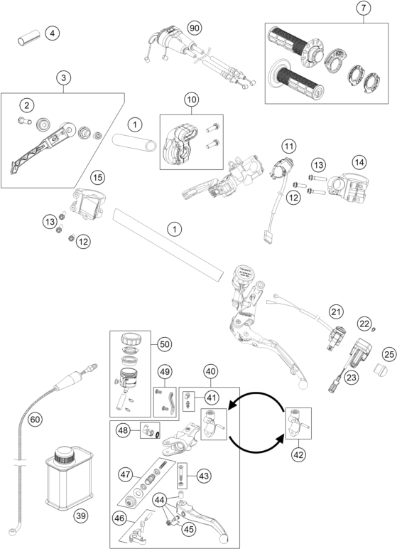 GUIDON ARMATURES POUR RC4 R 2020