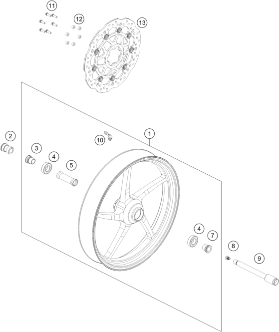 ROUE AVANT POUR RC4 R 2020