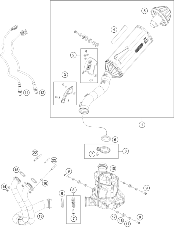 SYSTEME DECHAPPEMENT POUR 790 ADVENTURE R RALLY 2020 (EU)