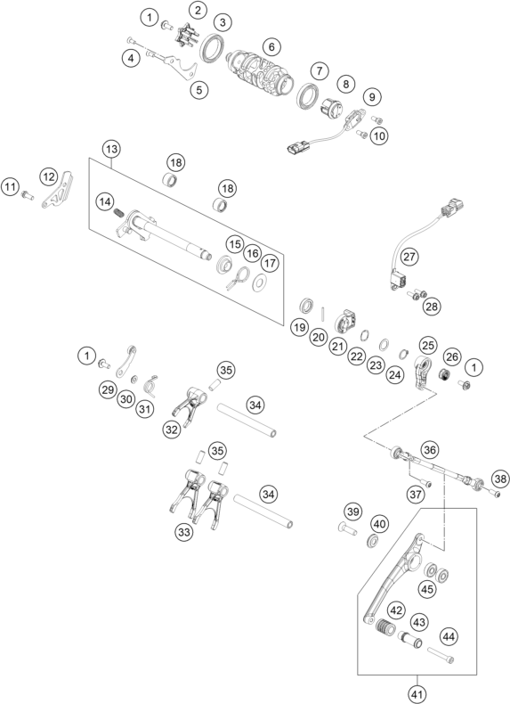 MECANISME DE SELECTION POUR 890 DUKE R 2020 (EU)