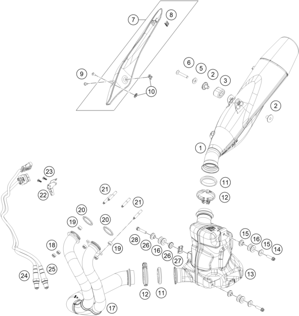 SYSTEME DECHAPPEMENT POUR 890 DUKE R 2020 (EU)