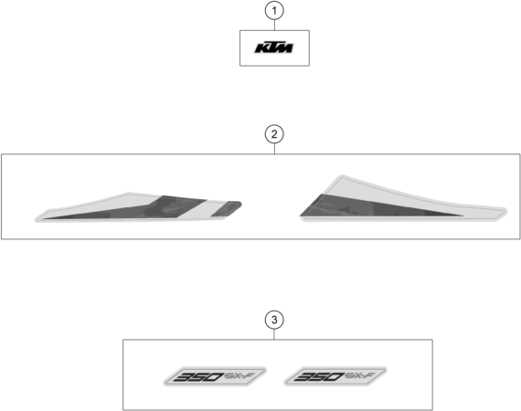 KIT DECO POUR 350 SX F 2020 EU