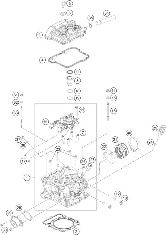 CULASSE POUR 350 EXC-F 2021 (EU)