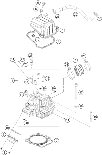 CULASSE POUR 500 EXC-F 2020 (EU)