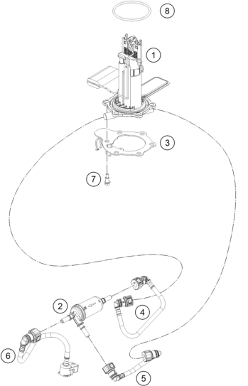 POMPE A ESSENCE POUR RC 390 WHITE BD 2021 EU