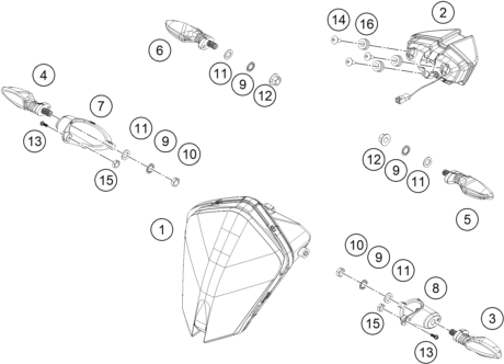 ECLAIRAGE POUR 390 ADVENTURE BLACK - B.D. 2022