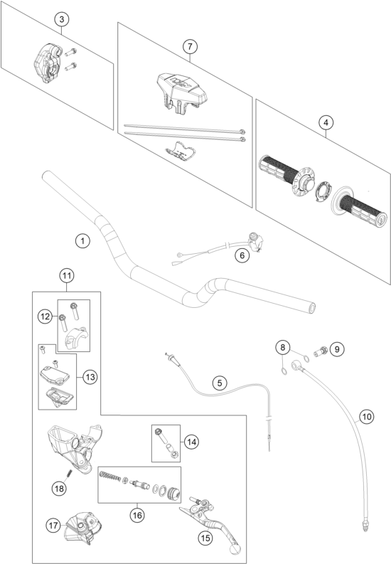 GUIDON ARMATURES POUR 65 SX 2021 EU