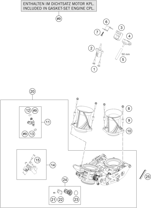 CORPS DU CLAPET DETRANGLEMENT POUR 1290 SUPER ADVENTURE R 2021 (EU)