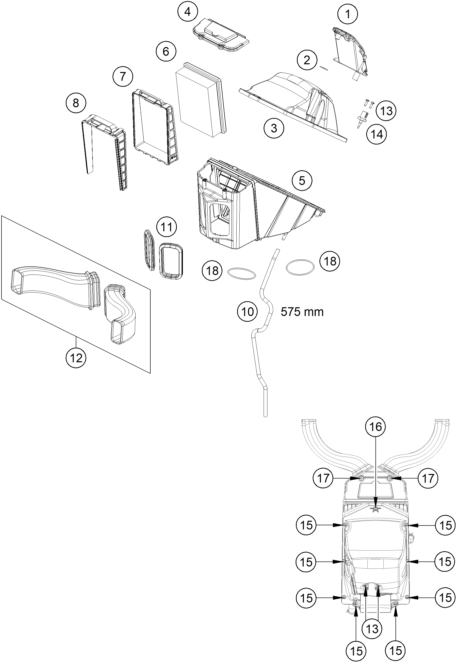 FILTRE A AIR POUR 1290 SUPER ADVENTURE R 2021 (EU)