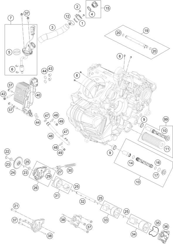 SYSTEME DE LUBRIFICATION POUR 1290 SUPER ADVENTURE R 2021 EU