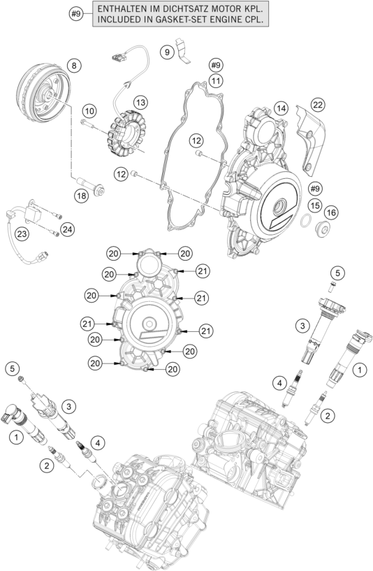 SYSTEME DE ALLUMAGE POUR 1290 SUPER ADVENTURE R 2021 (EU)