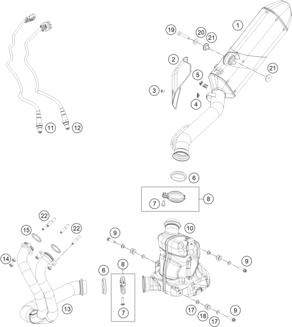 SYSTEME DECHAPPEMENT POUR 790 ADVENTURE ORANGE 2022