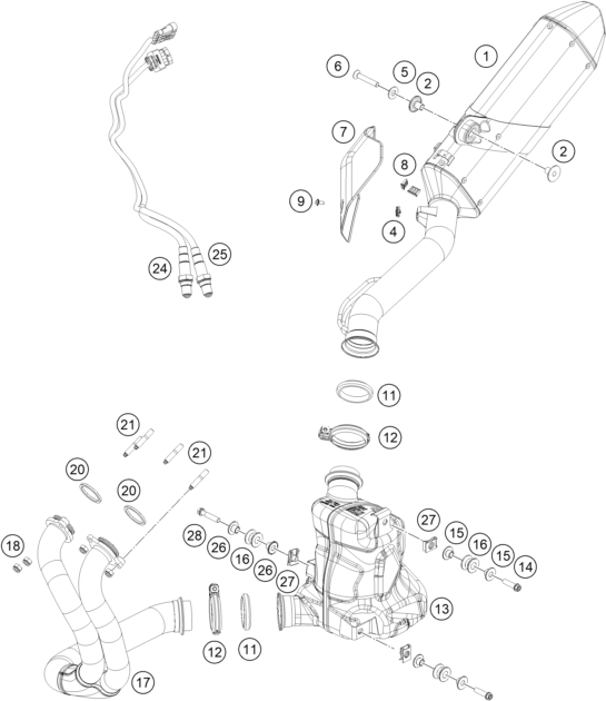 SYSTEME DECHAPPEMENT POUR 890 ADVENTURE BLACK 2021 (EU)