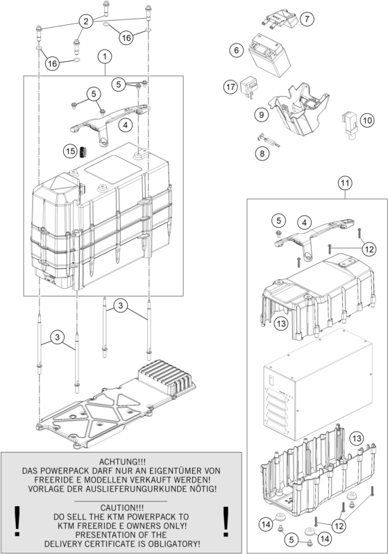 BATTERIE POUR FREERIDE E-XC 2021 (EU)