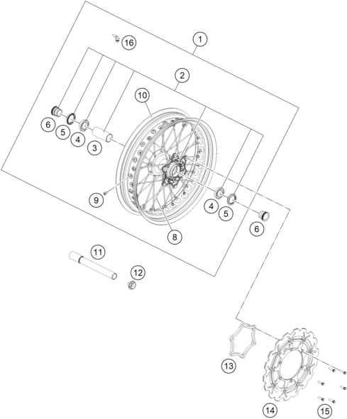 ROUE AVANT POUR 450 SMR 2021 EU
