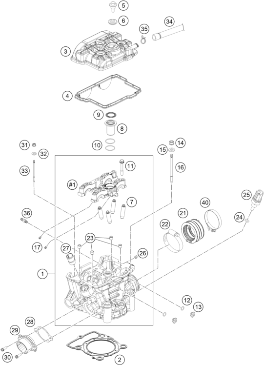 CULASSE POUR 250 EXC F 2022 EU