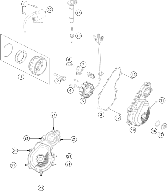 SYSTEME DE ALLUMAGE POUR 250 SX F 2023 EU