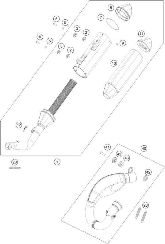 SYSTEME D ECHAPPEMENT POUR 250 SX-F 2023 (EU)