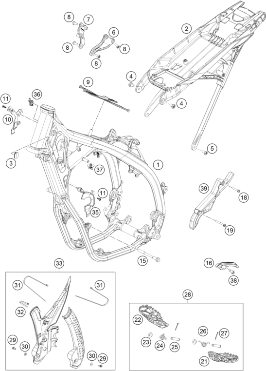 CADRE POUR 250 SX F 2024 EU