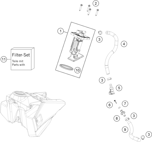 POMPE A ESSENCE POUR 250 SX F 2023