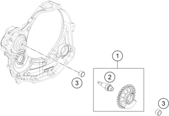 ARBRE DEQUILIBRAGE POUR 450 EXC F 2024 EU