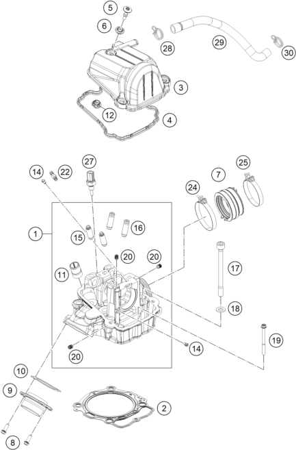 CULASSE POUR 500 EXC F 2023 EU