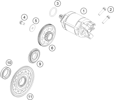 DEMARREUR ELECTRIQUE POUR 450 SMR 2023 EU