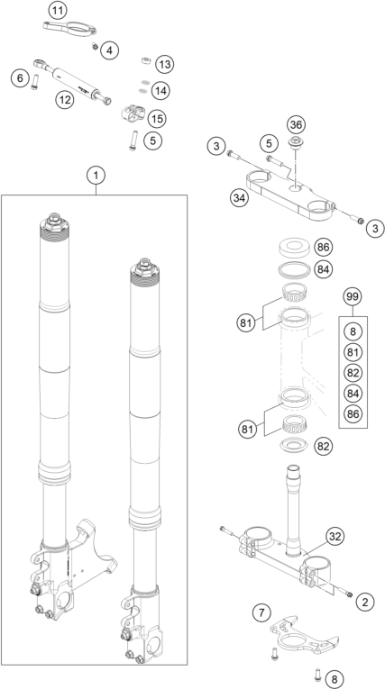 FOURCHE TELESCOPIQUE TE DE FOURCHE POUR RC4 R 2022