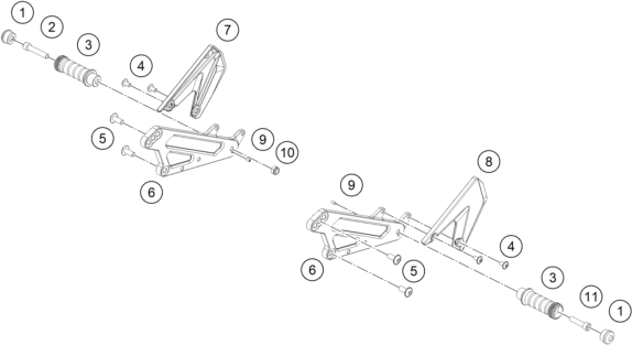 REPOSE PIEDS POUR RC 8C 2022 (EU)