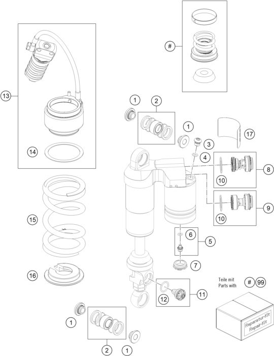 ARMORTISSEUR POUR RC 8C 2022 (EU)