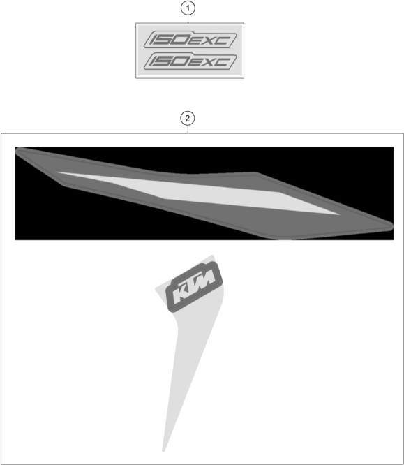 KIT DECO POUR 150 EXC 2023 (EU)