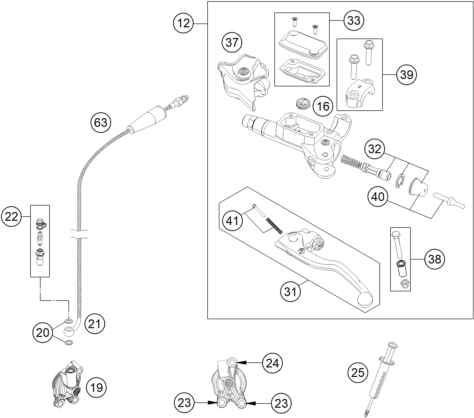 SYSTEME DEMBRAYAGE POUR 150 EXC 2023 (EU)