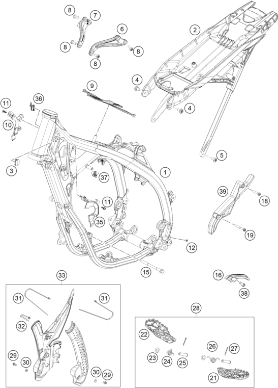 CADRE POUR 125 XC 2024 US