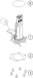 POMPE A ESSENCE POUR 200 DUKE ORANGE W/O ABS - B.D. 2023 (EU)