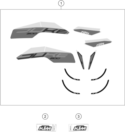 KIT DECO POUR 200 DUKE GREY ABS BD 2023 EU