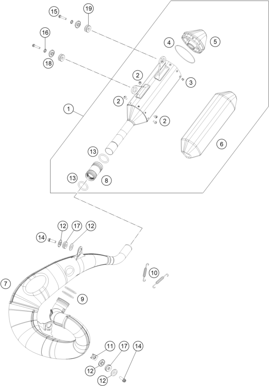 SYSTEME DECHAPPEMENT POUR 250 SX 2023 EU