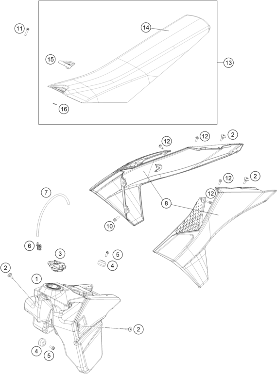 RESERVOIR SELLE POUR 250 XC F 2025