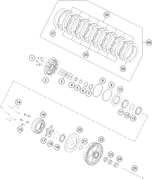 EMBRAYAGE POUR 450 SMR 2023 (EU)