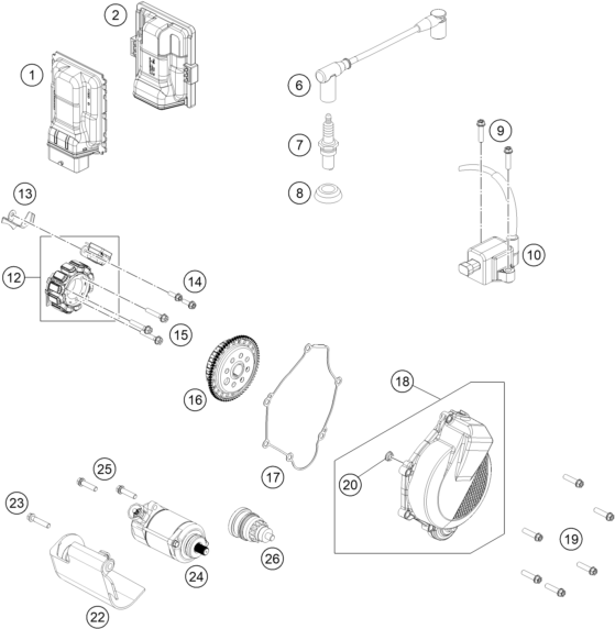 SYSTEME DE ALLUMAGE POUR 125 SX 2023 (EU)