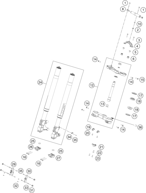 FOURCHE TELESCOPIQUE TE DE FOURCHE POUR RC 8C 2023