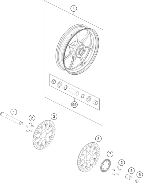 ROUE AVANT POUR RC 8C 2023